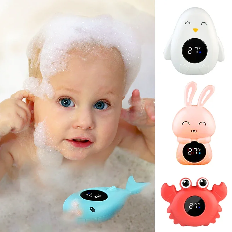 BabyBathTemperatureMeterFloatingDigitalWaterBabyBathTemperatureMeterLEDDisplay