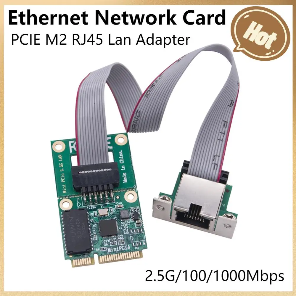 

Сетевой адаптер M.2 Gigabit Lan, 2,5 ГГц/1000 Мбит/с, M2 RJ45, чип RTL8125BG, Ethernet-адаптер Mini PCIE