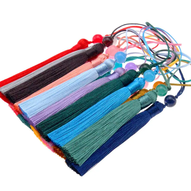 5-20Pcs 7cm Hanging Rope Silk Tassel For Key Chain Earring Hooks Pendant Decorate Fringe DIY Jewelry Crafts Making Accessories