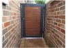 aluminum slat gate single pedestrian walkway door 5