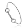 Horse Snaffle Bit Bracelet Double Horse Stirrup Rhinestone Bracelet 1