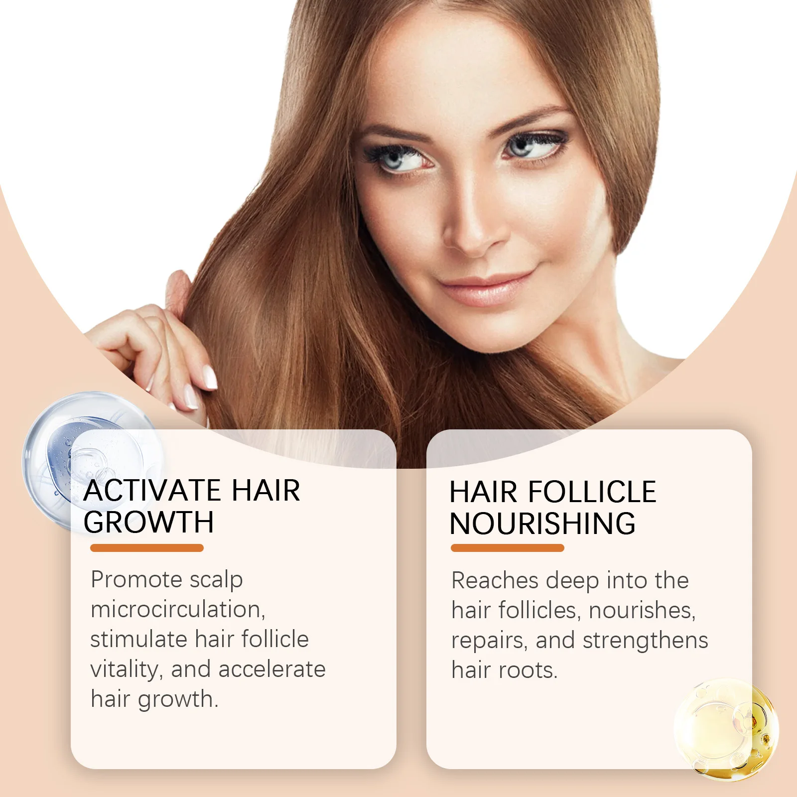 Hair Growth Serum Ampoules - Nourishing Scalp Serum for Promoting Hair Growth, Enhancing Follicle Health and Nutritive Care