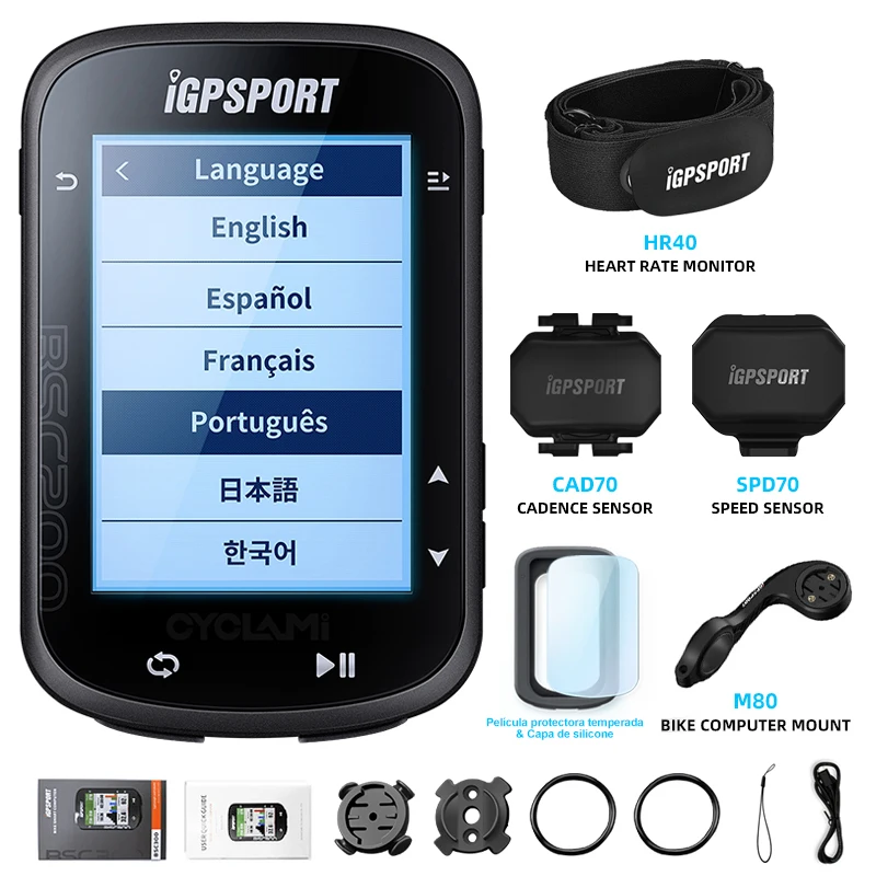 ワイヤレス自転車コンピューター,GPS 日本語 Igpsport-自転車用