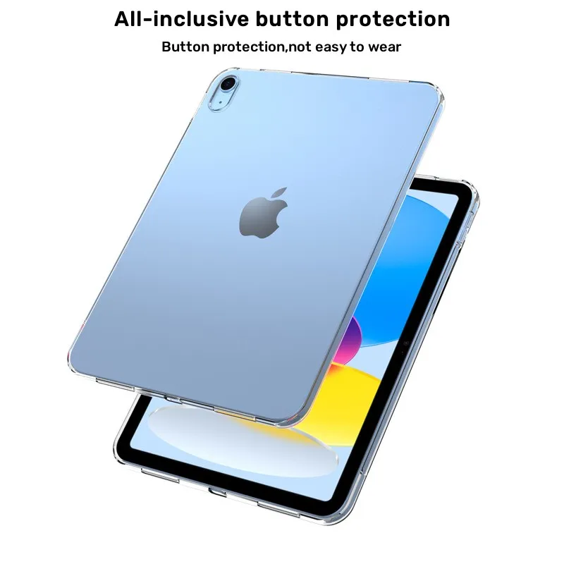 For iPad Pro 13 inches 2024 Case Ultra Thin Transparent Protective Case for iPad Air 13" 2024 Soft Silicone Cover Funda