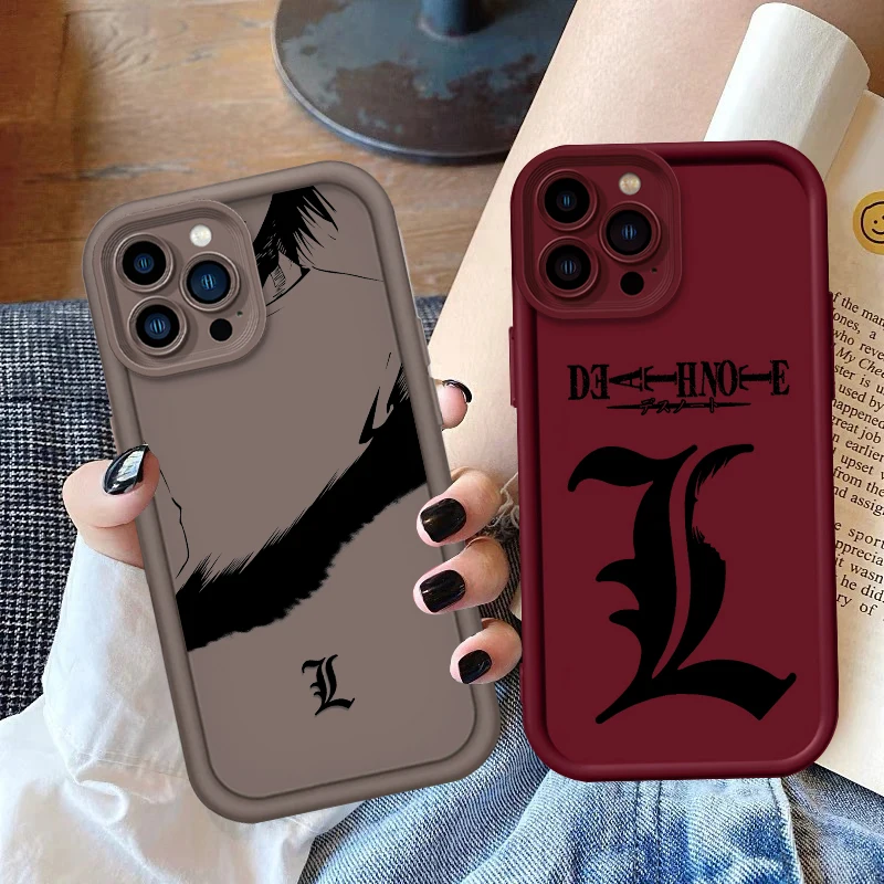 Anime Death Note Comics Eye Ladder For Apple iPhone 15 14 13 12 11 XS XR X Pro Max Plus Funda Phone Case