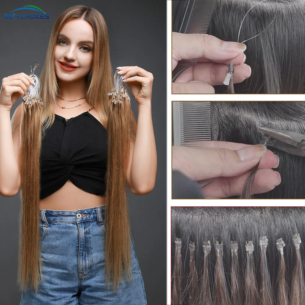 RichChoices100strnadsMicroLoopHumanHairExtensionsNatural