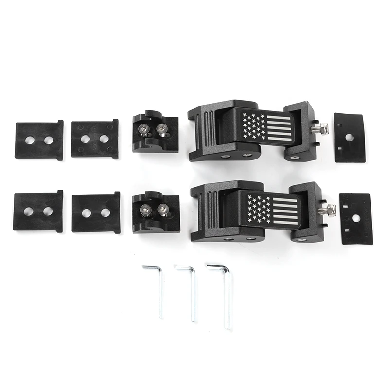 

Aluminum Hood Latches Catch Kit For Jeep Wrangler JK JKU 2007-2017 Car Accessories