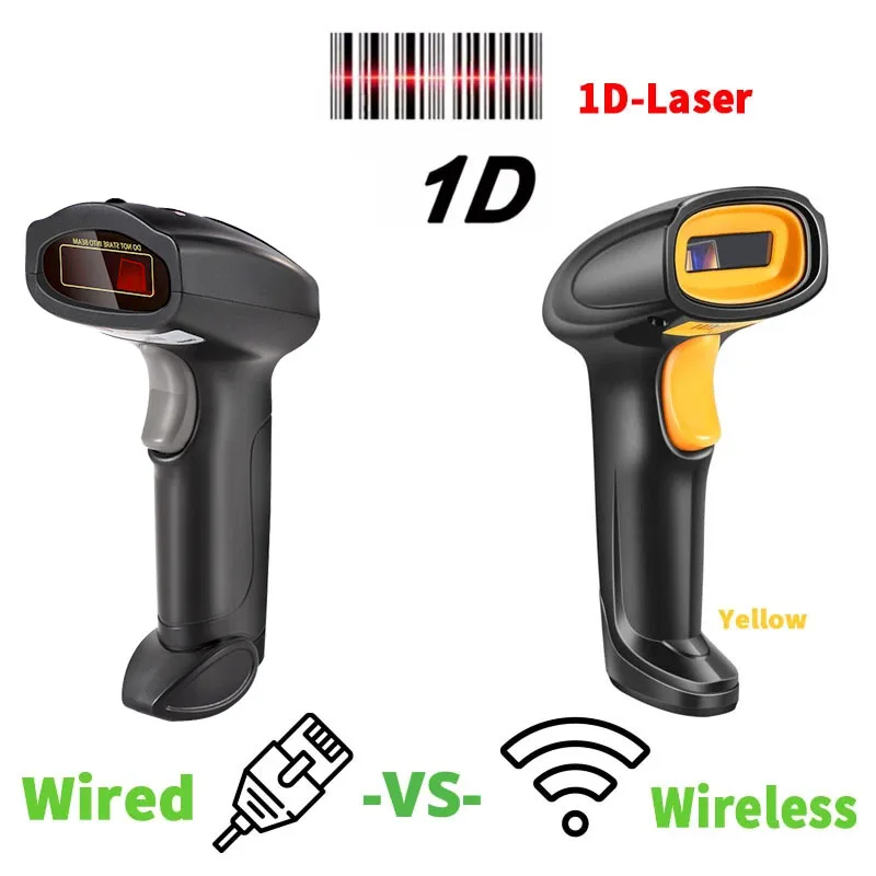 휴대용 바코드 리더용 1D USB 레이저 바코드 스캐너, 스캐닝 도구, 상점, 슈퍼마켓, 도서관, 창고