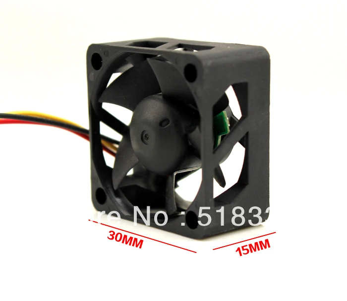 

Original for ASB0312LB the 3cm 3015 3*3*1.5CM 30*30*15MM fan 12V 0.10A with small fan cooling fan