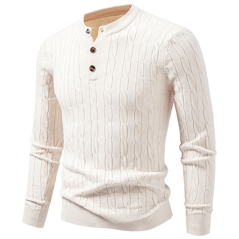 Fashion Autumn Winter Men Sweater Knit Pullovers Solid Crew Neck Slim Fit Casual Knitted Sweaters Long SLeeve Couple Knitwear