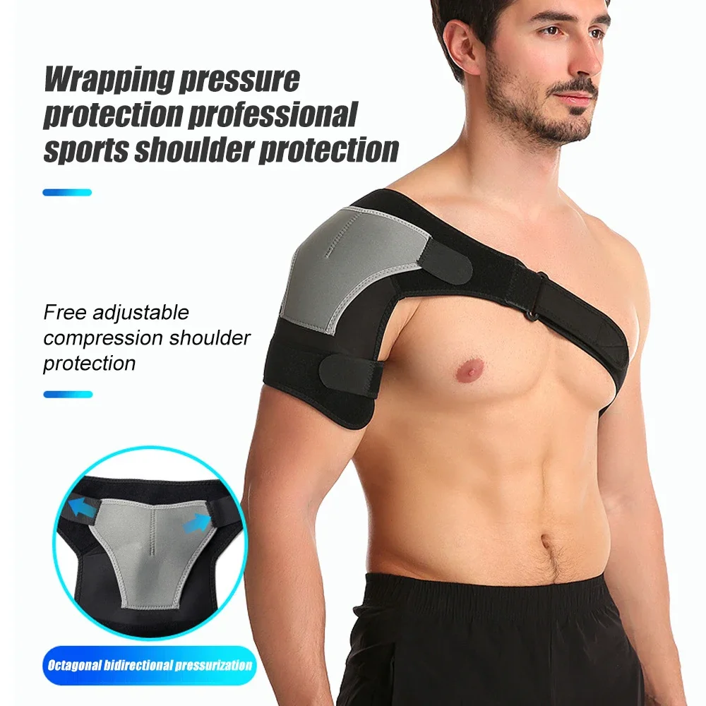 Shoulder Pads Silicone Shoulder Pad 1 Pcs Shoulder Brace for Men and Women Compression Sleeve Wrap for Shoulder and Back