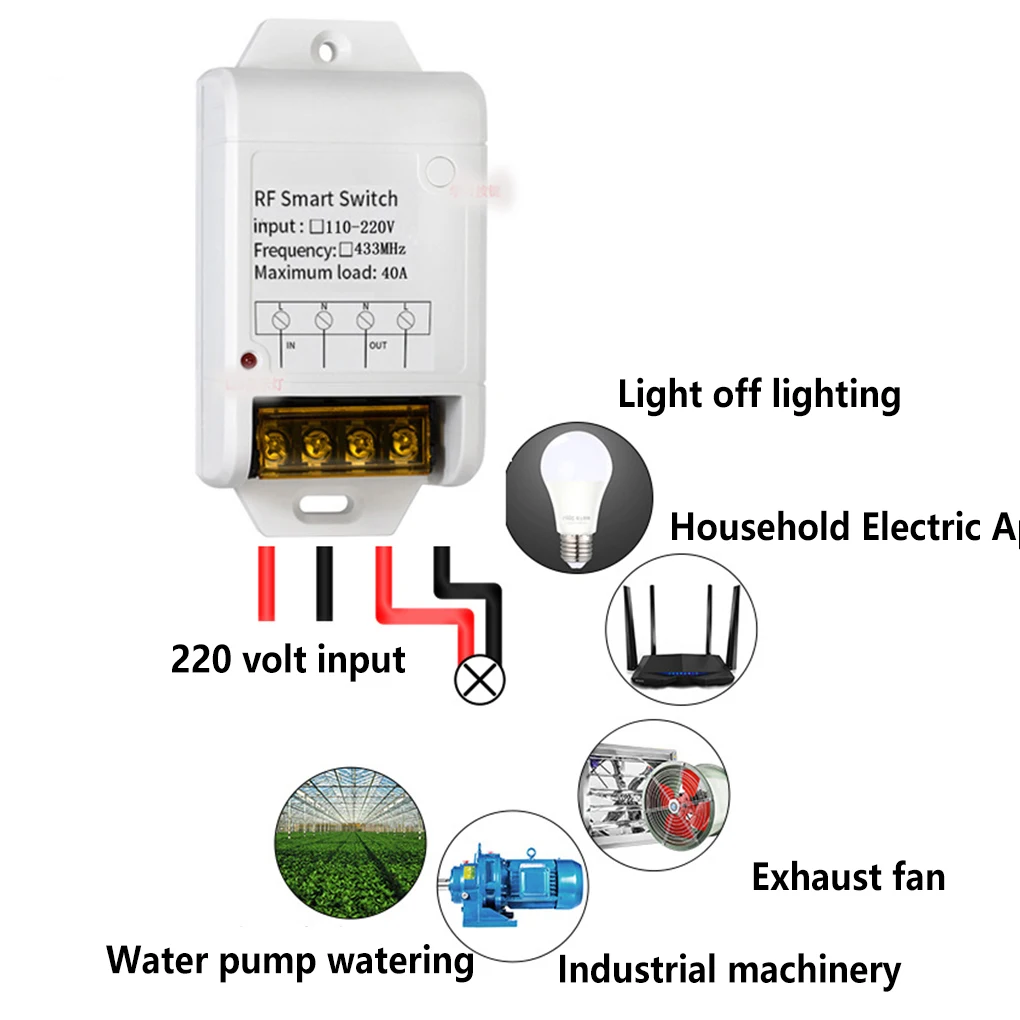 

Water Pump Control Kit Home Farm Remote Controller Set Modified Part