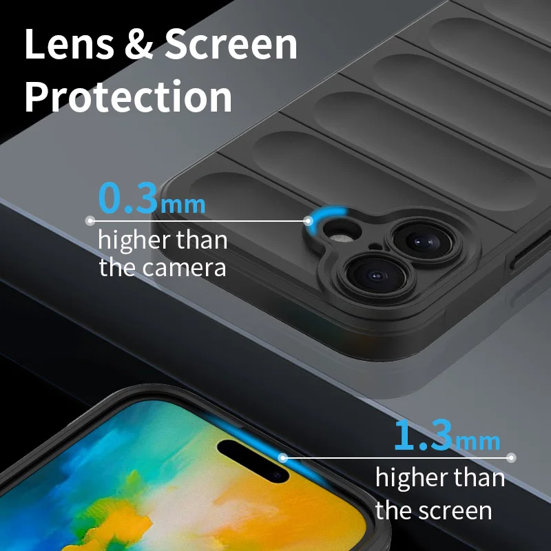 Liquid Silicone Shockproof Phone Case Protector - Premium Back Coque