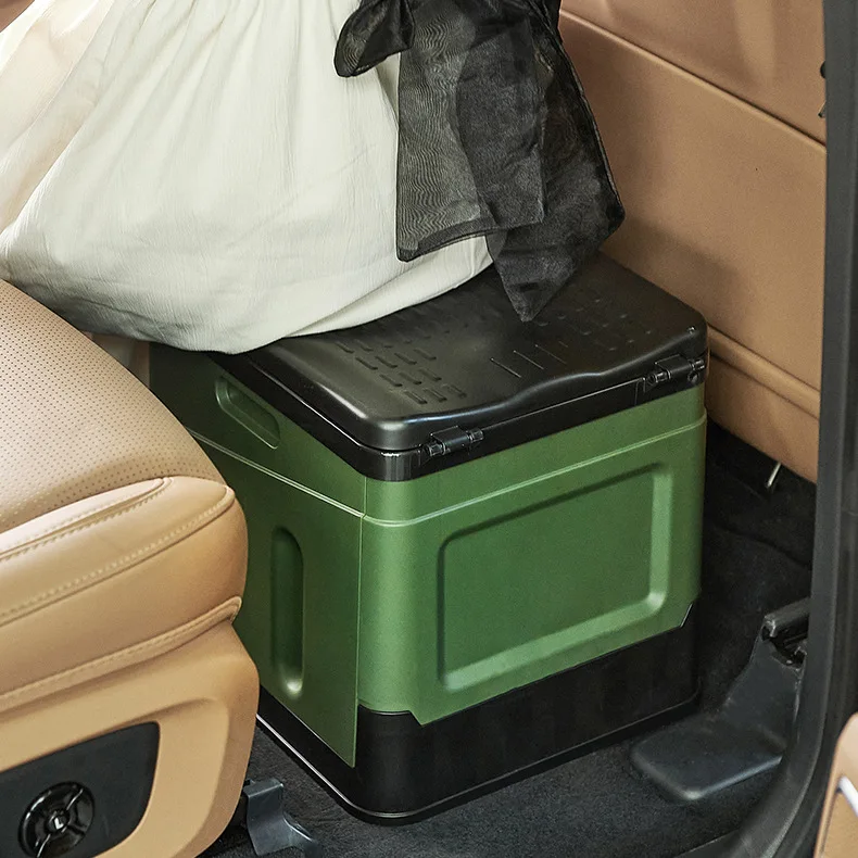 Portable Folding Toilet for Camping Outdoor Potty for Adults Cover Design Seat Toilet Car Picnic Car Organizer and Storage