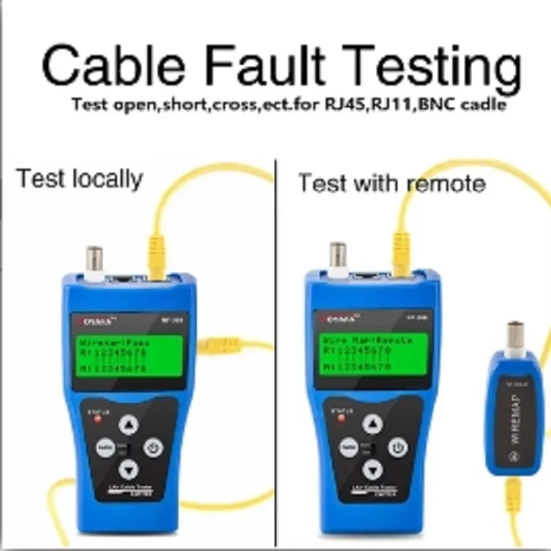 NOYAFA NF-308 RJ45 Ethernet Network Cable Tester Coaxial BNC USB Metal Line Finder RJ11 Telephone Wire Tracker Original Package 2
