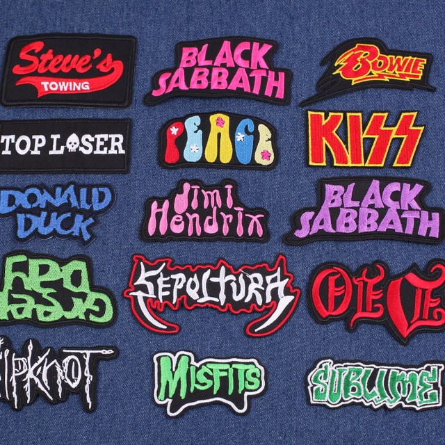 Music Band Embroidered Metal Rock Sew Patches  Patches Jackets Rock Metal  - Iron - Aliexpress