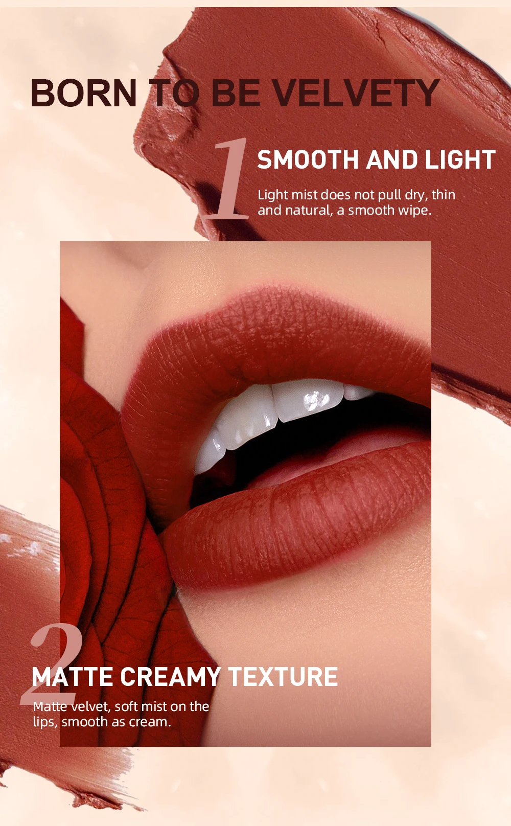Langhaftendes Lippenstift- Und Lipliner-set In Nude Und Rot_voghion.com