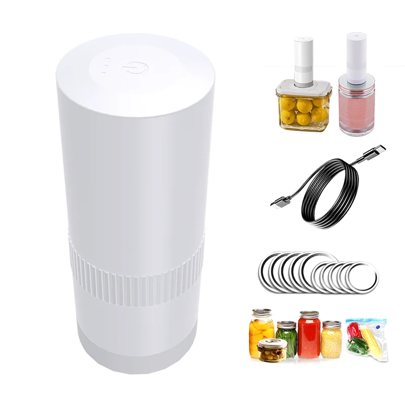 Kitchen Handheld Vacuum Sealer for Food Vaccum Sealing Portable Air Remover for Sous Vide Bags Clothes Storage Bag Containers 6