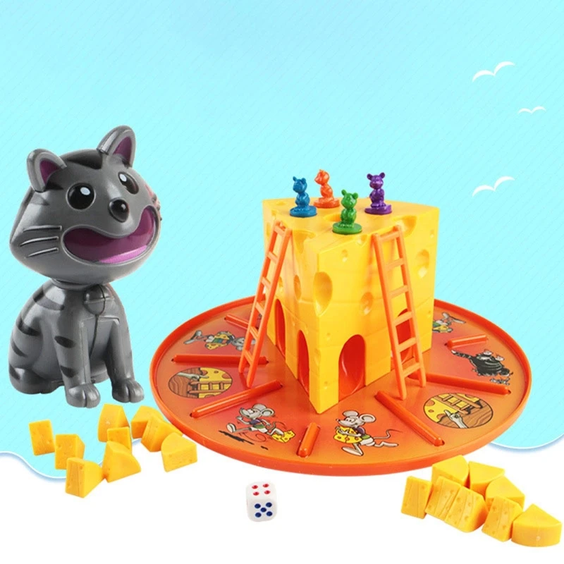 CatandMouseCheeseGameParentChildInteractiveBoardGameToysfor