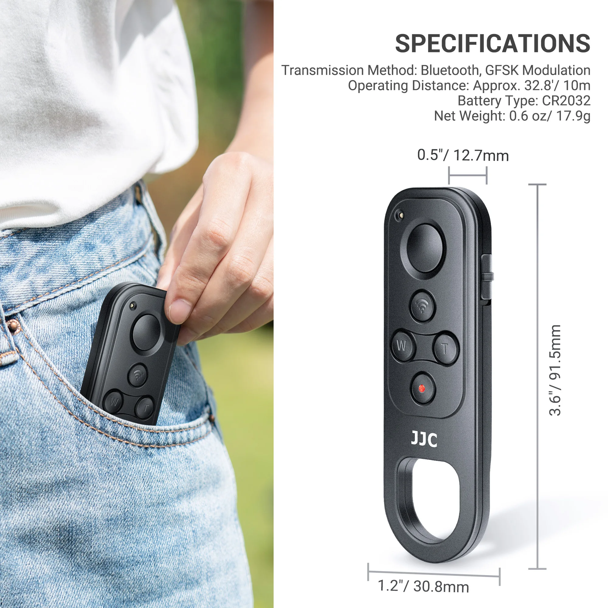 Jjc-controle Remoto Bluetooth sem Fio para Câmeras Fujifilm X-s20 X-h2s X-h2 X-t5 X-t4 X-t3 ii X-t30 X-t30 X-s10 - Image 4