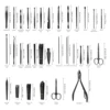 9/19/30pcs Manicure Set Stainless Steel Nail Clipper Set Multi-functional Nail Cutter Fingernail Clippers Eyebrow Scissor Kit 3