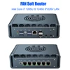 6*2.5G intel i226-V 12th Gen i7 1265U Fan Mini PC i5 1245U 2*DDR5 NVMe Proxmox pfSense Computer Firewall Soft  Router i3 1215U 1
