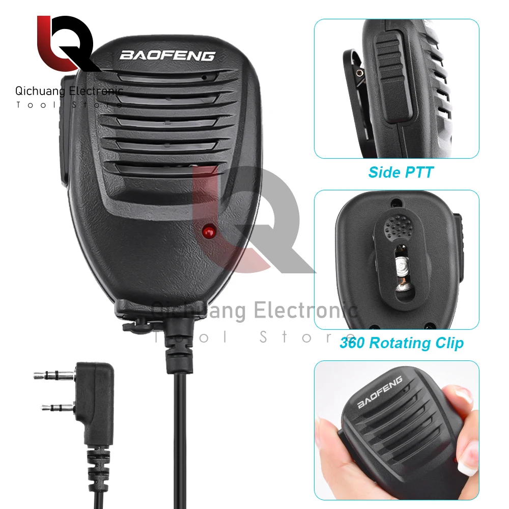 Original Communication Radio Walkie-talkie Handheld Microphone 50km Communication Accessories For Patrol Duty Business Activitie