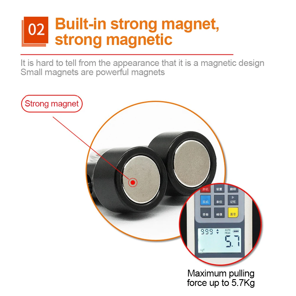 1Pc Lixada Clip Fishing Magnetic Net Release Holder Keeper Magnet Clip Landing Net Connector Holder Fishing Magnetic Clip