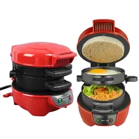 600W Electric Sandwich Maker with Egg Cooker Tool Aluminum Non Stick Breakfast Maker for Cooking Breakfast US/EU Plug 110V/220V 2