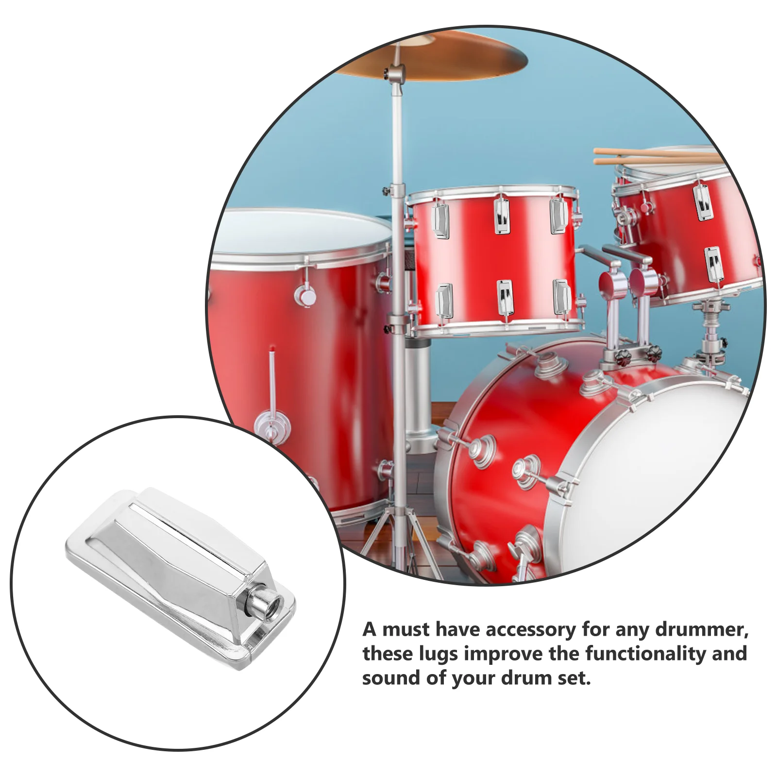 Drum Set Ear Accessories Practice Kit Musical Instruments Percussion Drumming Drummer Snare Stand for