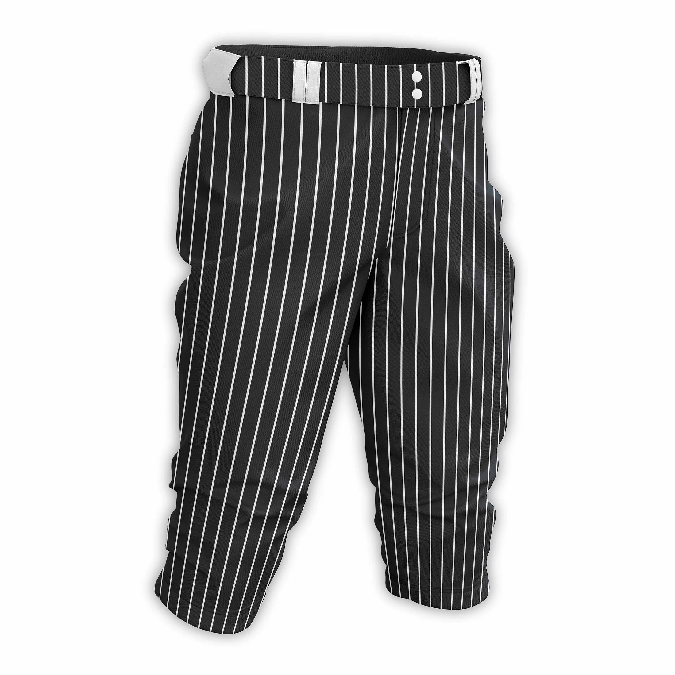 Professional Striped Baseball Shorts Slim-fit Cropped Baseball Middle Pants Fit Not Stuffy Softball For Adult, Male and Female