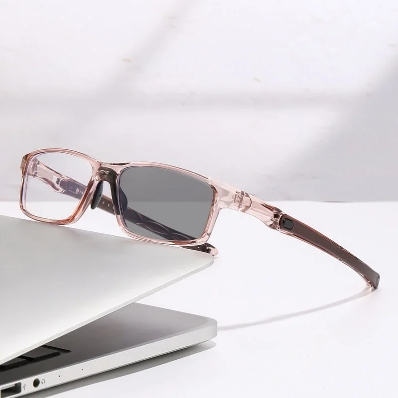 TR90 Sports Photochromic Multifocal Reading Glasses Unisex Progressive Near Far Presbyopia Anti Blue Light Plus Diopter Eyewear 4