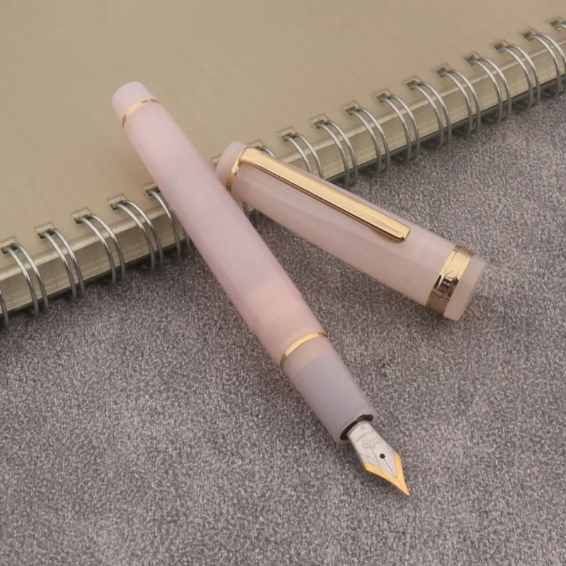 JINHAO 82 Fountain Pen - Extra Fine Iridium Nib, Transparent Coffee Acrylic