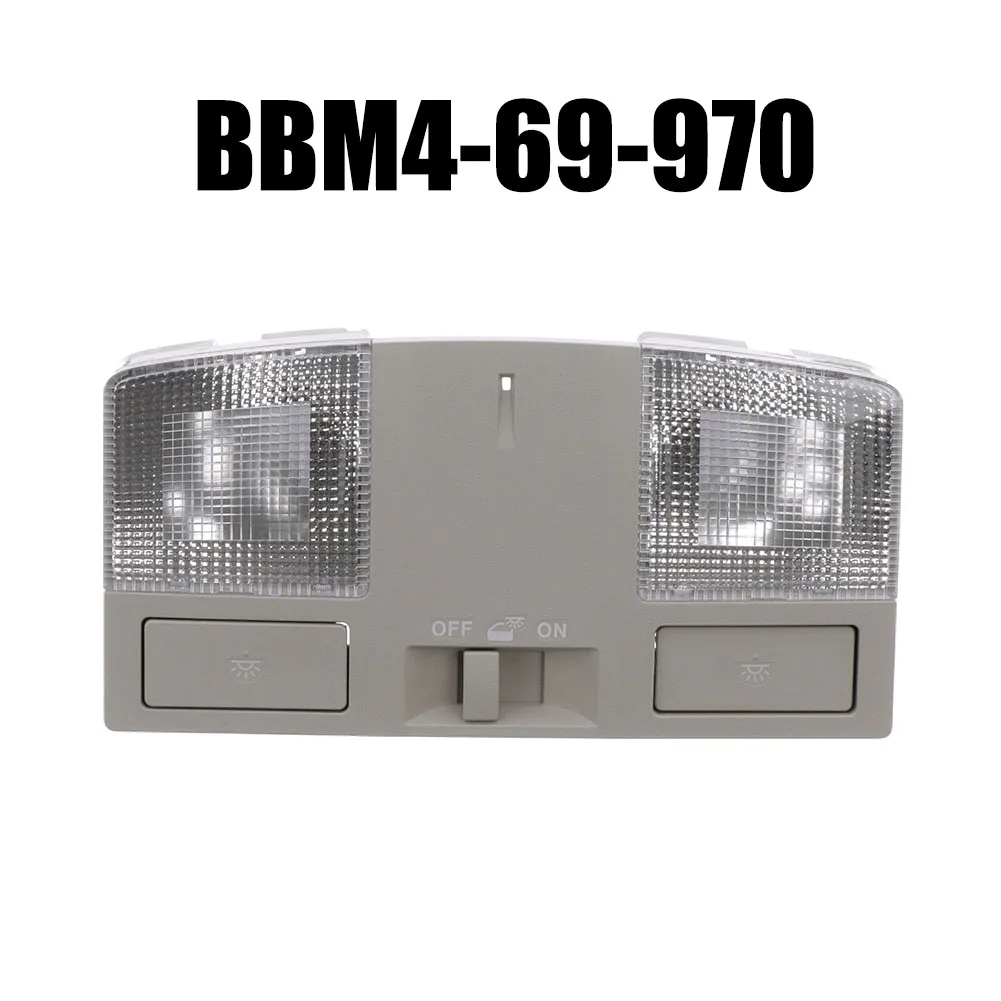 

Gray Plastic Interior Roof Light Overhead Console Map Lamp Light Auto Replacement Part For Mazda 3 2010-2013 BBM4-69-970 1Pcs