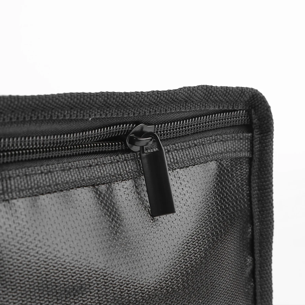 Heavy-duty fireproof silicone cloth ebike battery storage transport bag with safe charge port