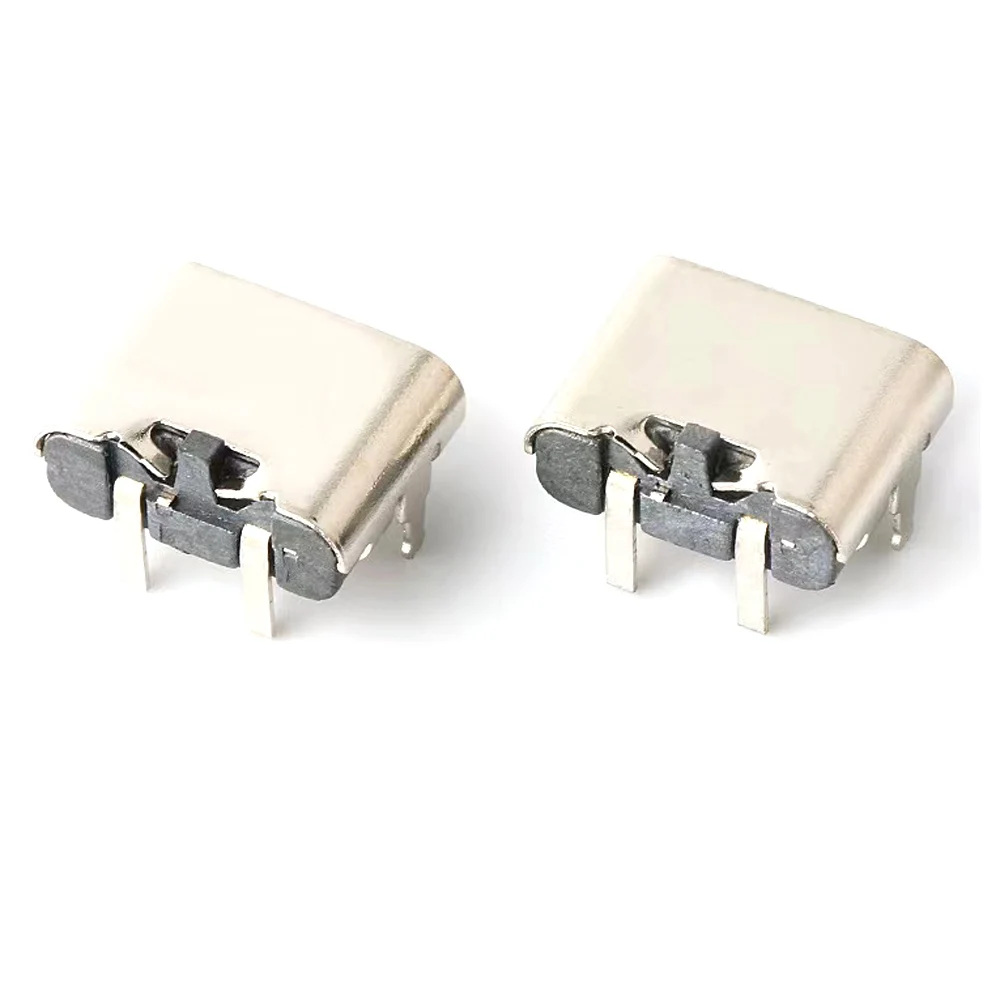 C타입 암 USB 암 플러그인 커넥터, 2 핀, 수평 90 ° 플러그인 보드, 빠른 충전, 1-10 개