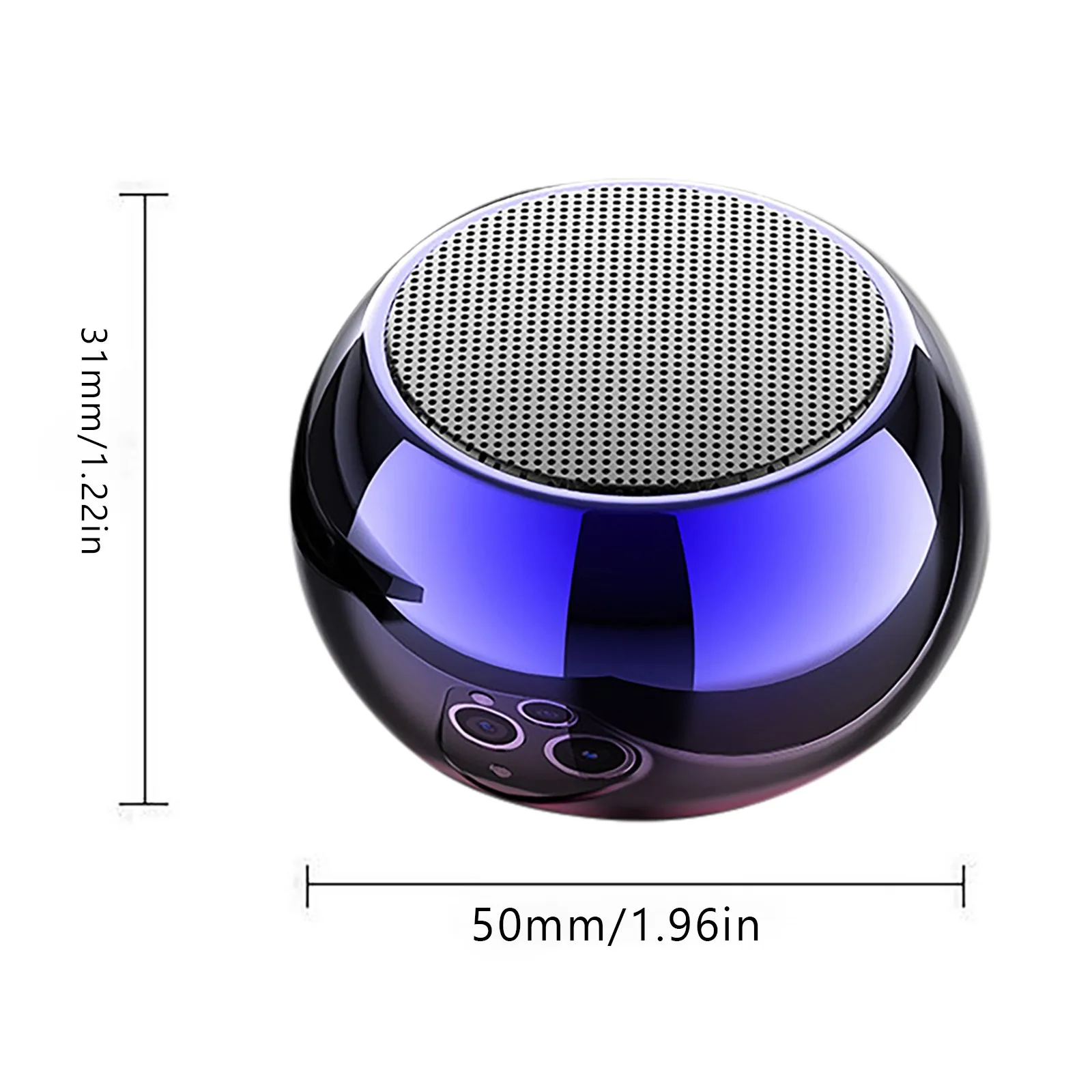 M3 Electroplating Mini Portable T-ws Series Small Steel C-annon Wireless Bluetooth Speakers Portable Wireless