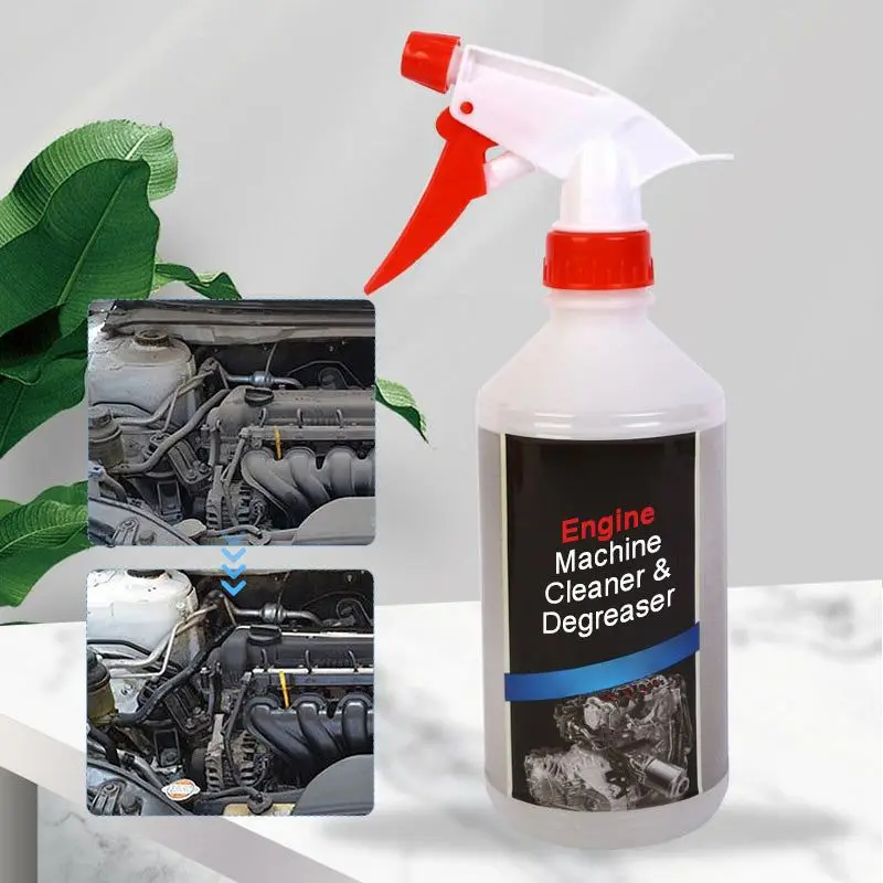 Limpiador y desengrasante para motor de 500 ml, concentrado multiusos, para limpiar compartimentos, limpieza de detalles del automóvil, lavado de accesorios del automóvil