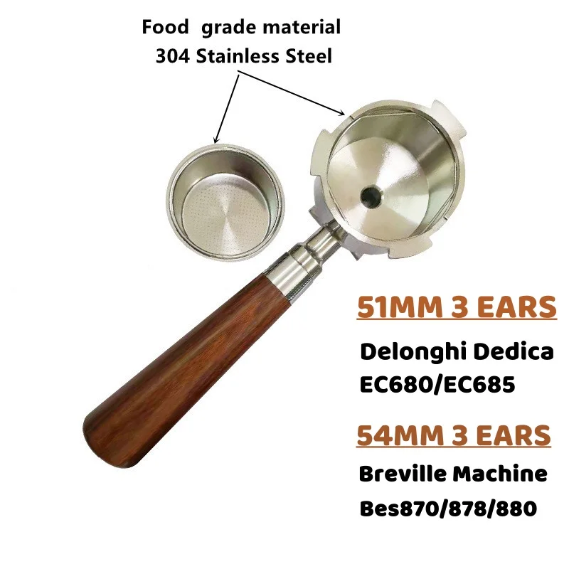 Keranjang Filter Portafilter Kopi Double Spout 51/54mm Untuk