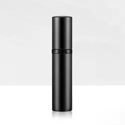 Portable 5ml Aluminum Perfume Atomizer - Refillable Travel Spray Bottle (Black)