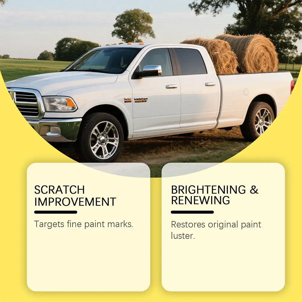 Car Scratch Repair Polish Wax Removes Fine Scratches & Restores Shine,Gentle Formula Paint Care for Daily Maintenance Protection - 3