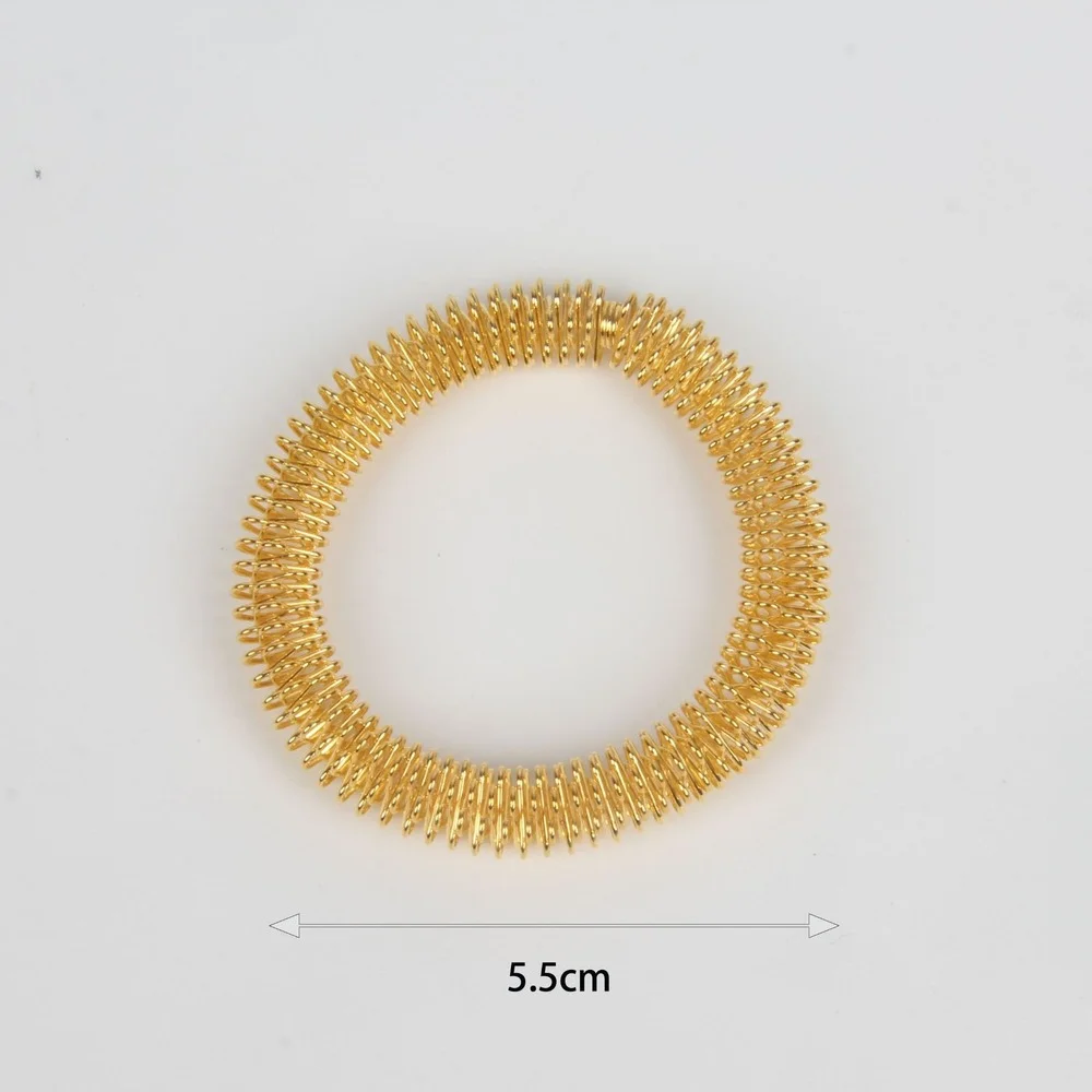 Finger Sensory Fidget Anti Stress Toy 1pc Spiky Sensory Anxiety Ring for Finger Massage Hand Acupressure Massager Fidget Rings Toy Stress Relief Circulation Rings