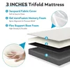 4-inch Tri Folding Memory Mattress with Removable Cover , Single Tri-Fold Mattress 5