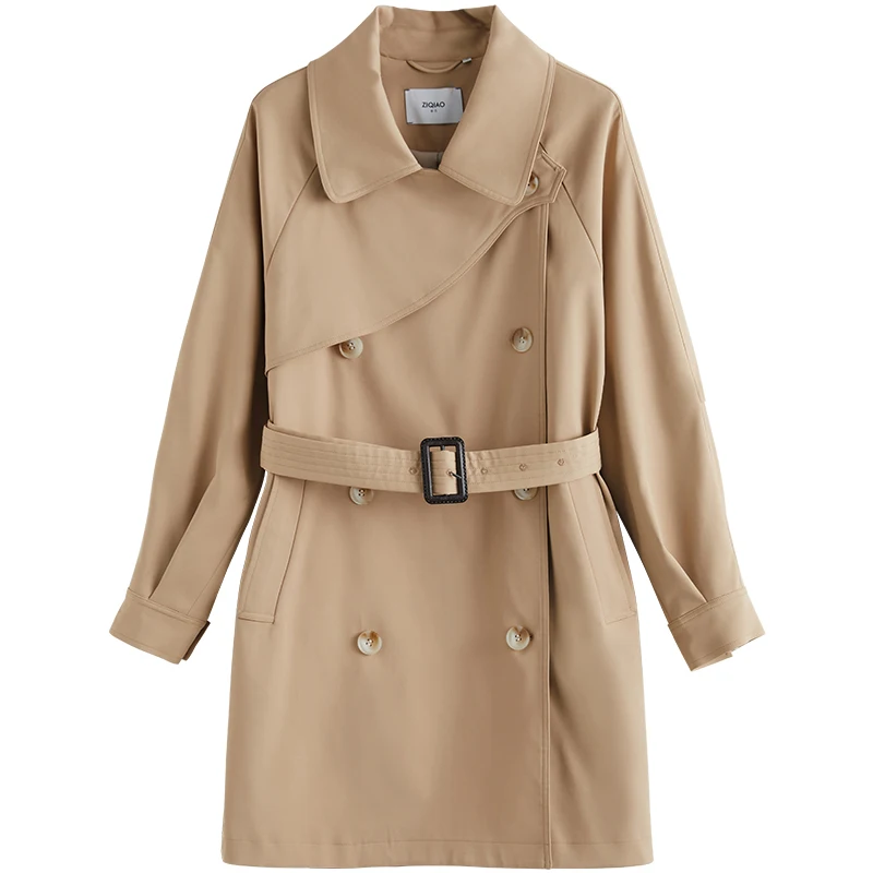 ジャケット・アウター YOKE Double Open Collor Trench Coat Ziqiao Japanese Turn-down Collar Full Regular Sleeve Long