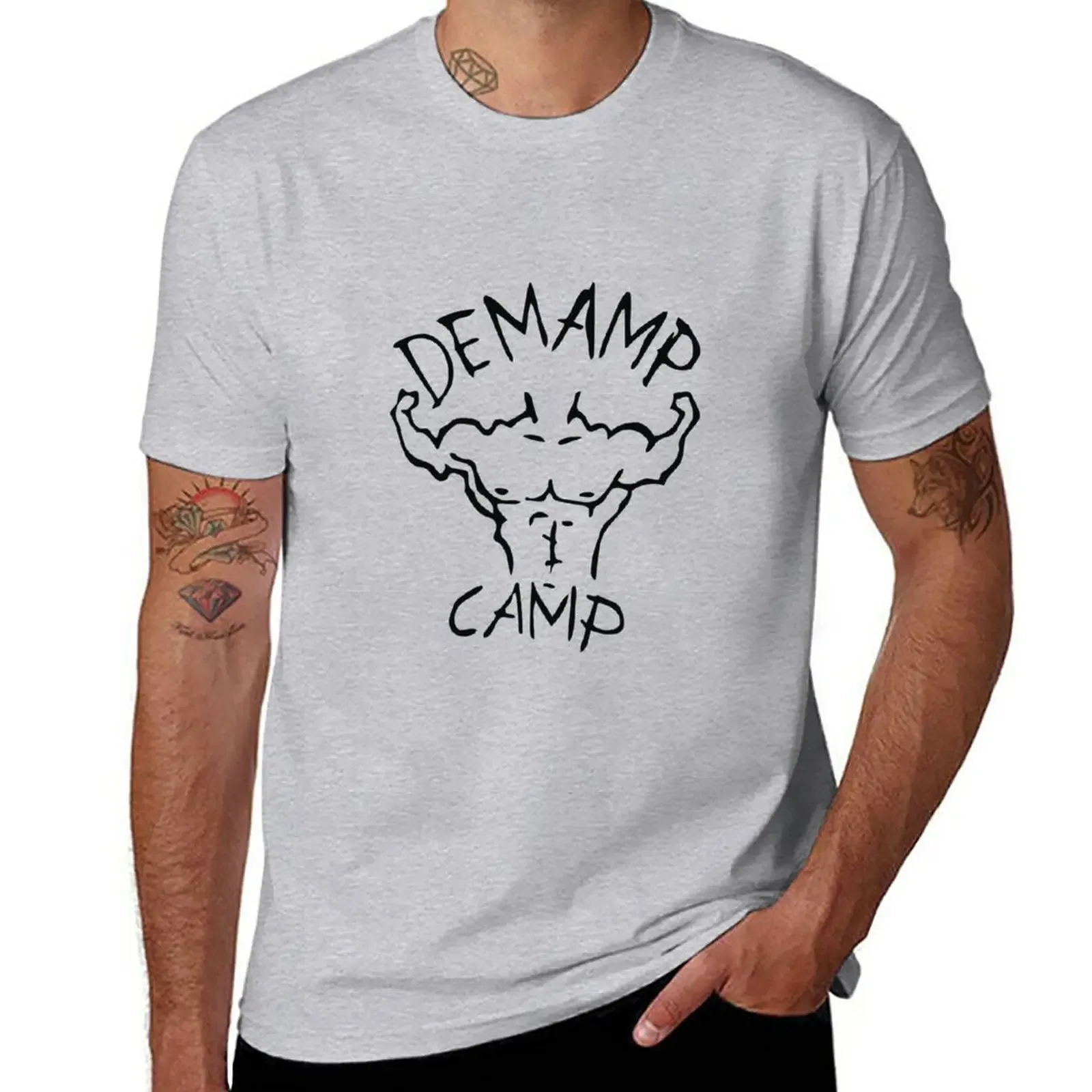 Demamp Camp T-Shirt funnys boys animal print cute clothes t shirts men