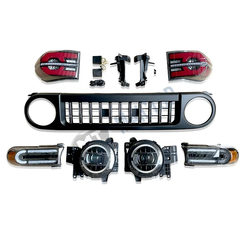 

MAICTOP автомобильные аксессуары комплект кузова facelift для fj cruiser светодиодная передняя фара задняя фара 2008-2021 решетка поворотный свет