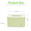 Green Eco-Friendly Bamboo Fiber Tissue Box Holder Toilet Paper Dispenser Storage Desk Car Home Kitchen Napkins Tissue Boxes 6