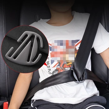 Regolatore della cintura di sicurezza protezione della spalla del posizionatore della cintura Anti-collo fibbia della protezione della spalla copertura della cintura di sicurezza per bambini accessori per auto