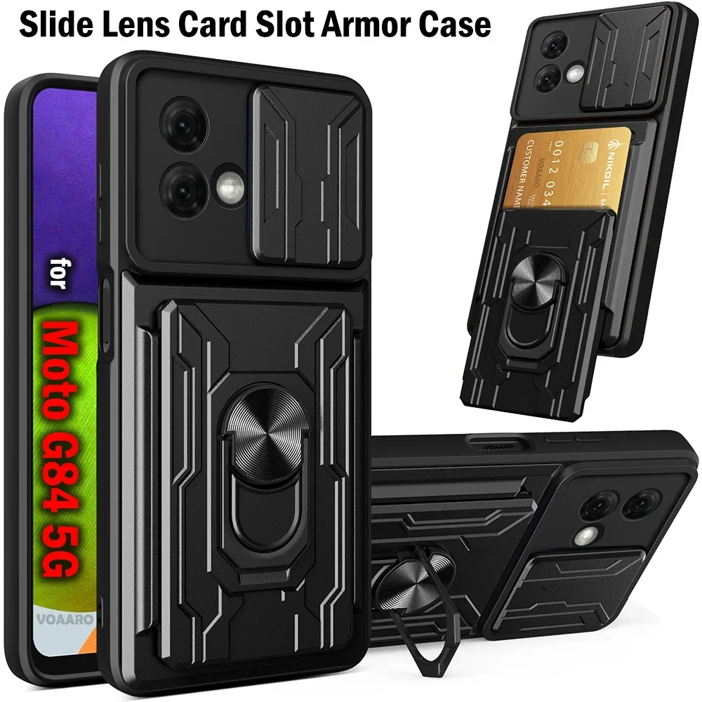 Moto G05 Funda Libro Para Motorola Moto E15/G05 - Cuero Sintético Con Ranuras Para Tarjetas (negro) Motorola G05