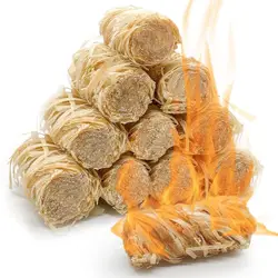 Natural Fire Starters for Indoor and Outdoor Use - Perfect for Fireplaces, Campfires, BBQs, and Grills (120pcs)